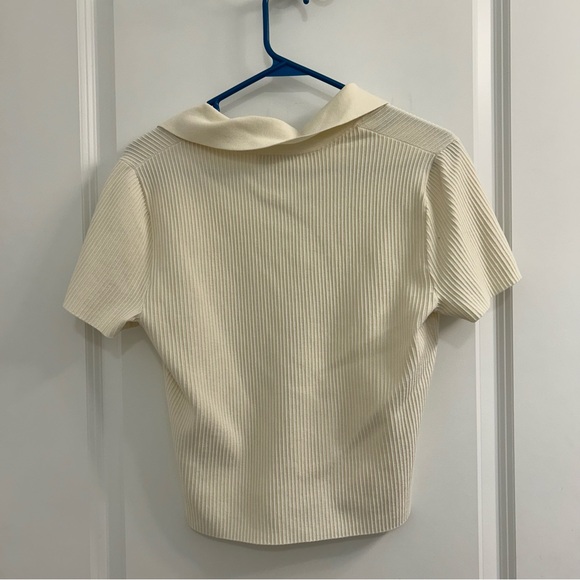 & OTHER STORIES Fitted Collared Top | Medium - Picture 5 of 5
